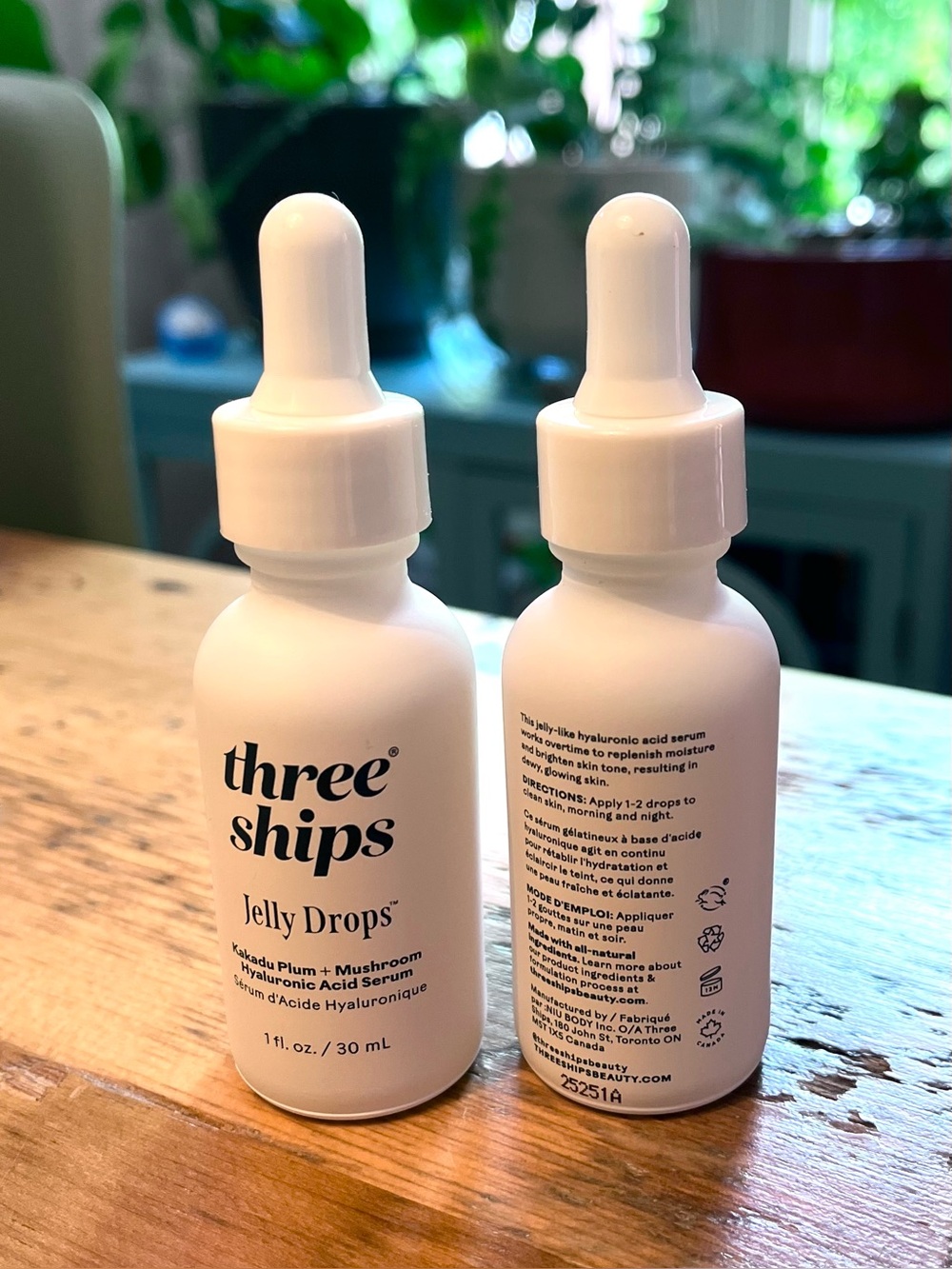 🇨🇦🐰Three Ships Jelly Drops Kakadu Plum +Mushroom Hyaluronic Acid Serum x2 30ml